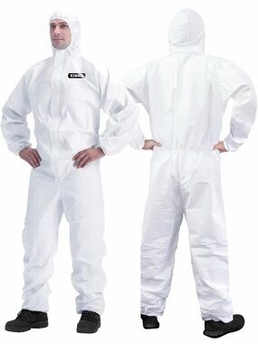 Hazmat Suit Disposable Coverall Full Body Painters,Multiple specifications Large
